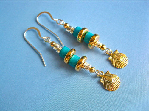 Camino earrings - Santiago gold