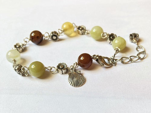 Camino travel bracelet ~ jade