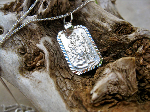 St Christopher necklace to protect travellers