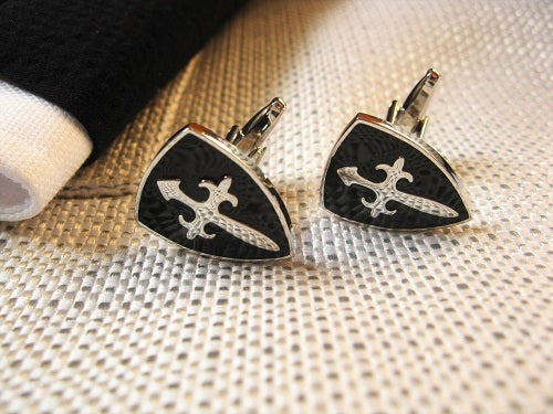 St James cross cufflinks - stay safe!