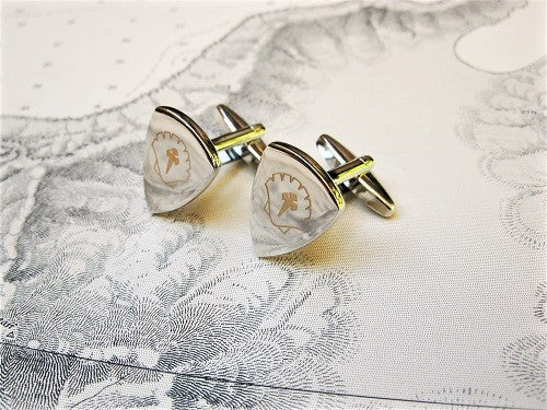 Travellers Cross shield cufflinks