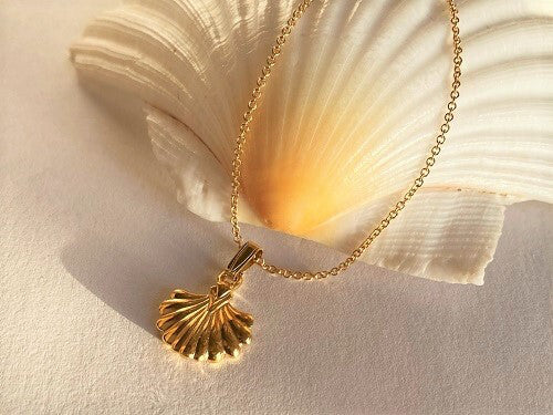 Camino inspired necklace - gold vermeil