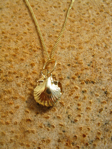 Santiago shell necklace - gold